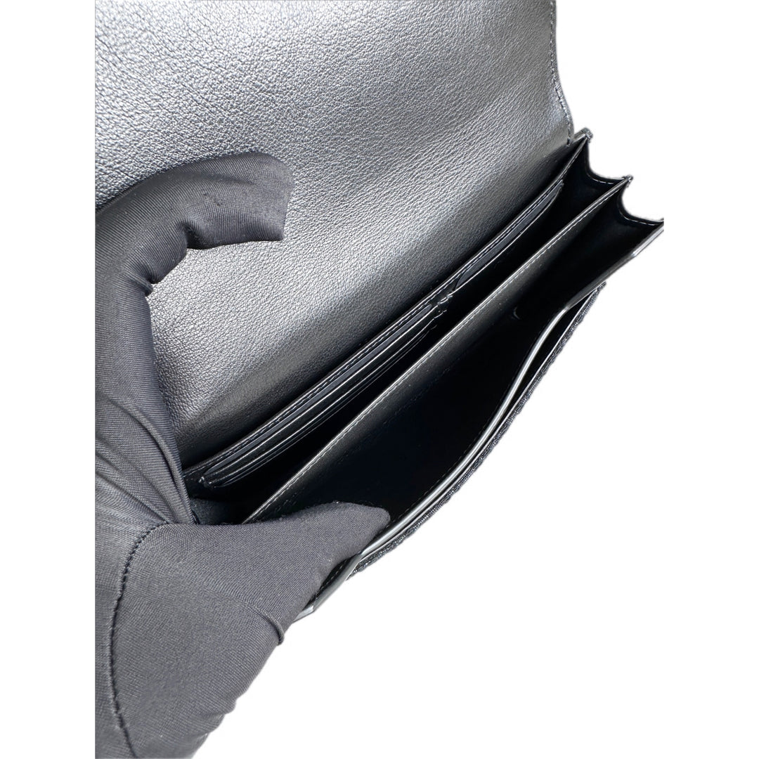 Dior Black/Oblique Double Pouch Bag