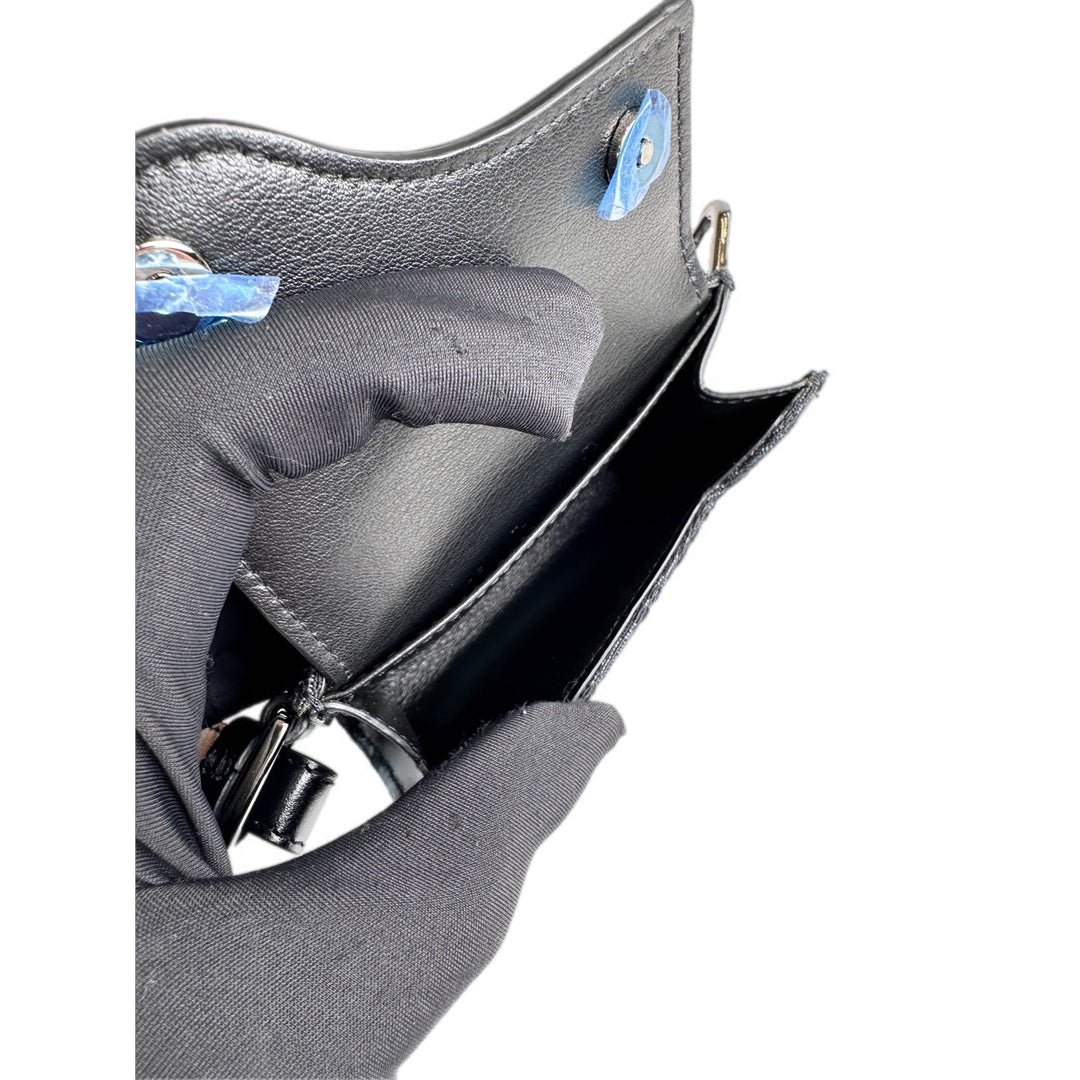 Dior Black/Oblique Double Pouch Bag