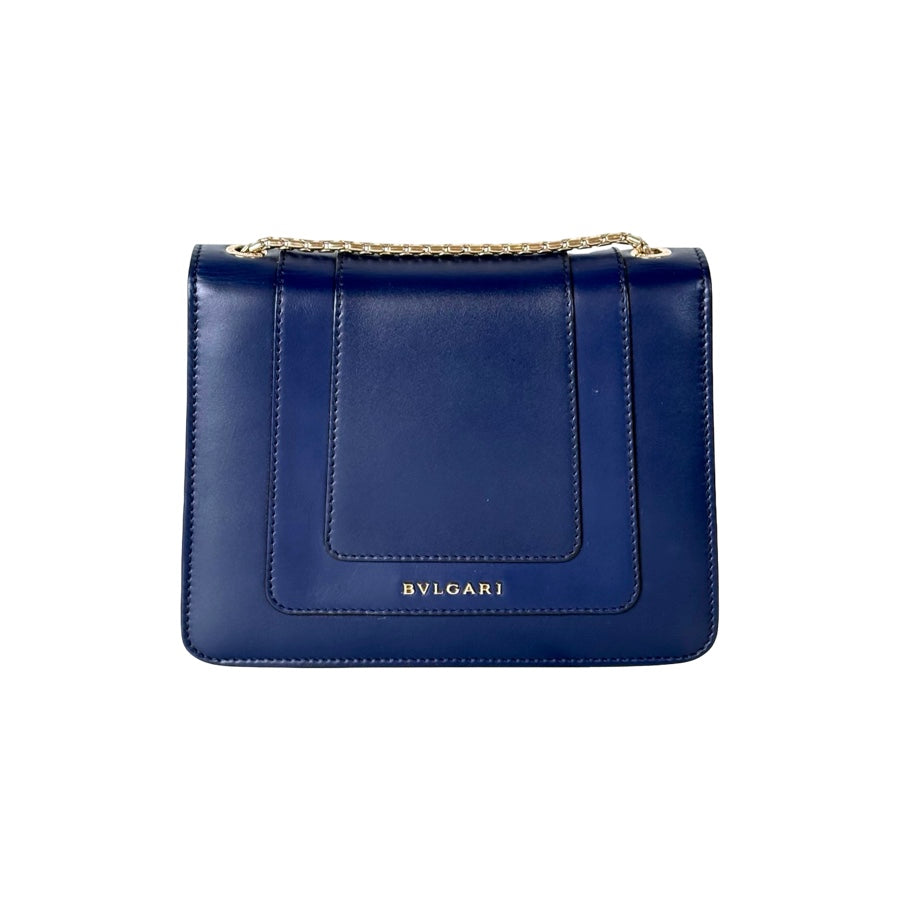 Bvlgari Serpenti Bag Cross Body Blue Mini Bag