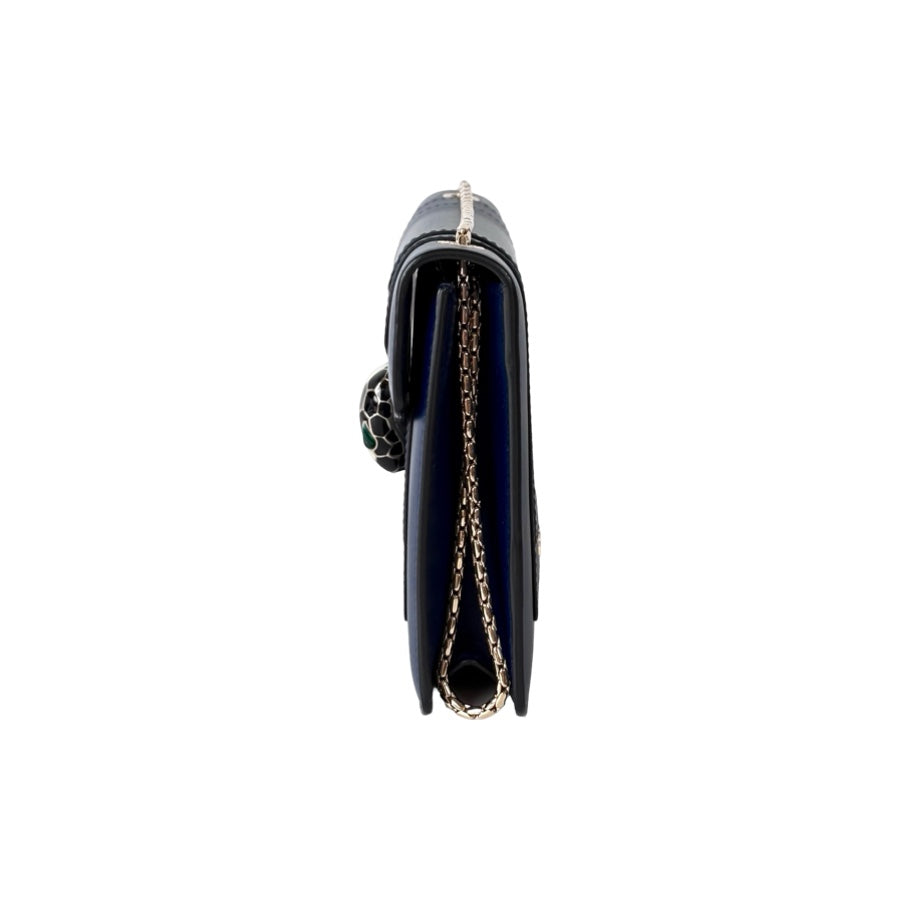 Bvlgari Serpenti Bag Cross Body Blue Mini Bag