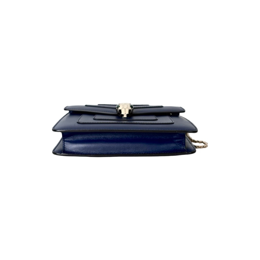 Bvlgari Serpenti Bag Cross Body Blue Mini Bag