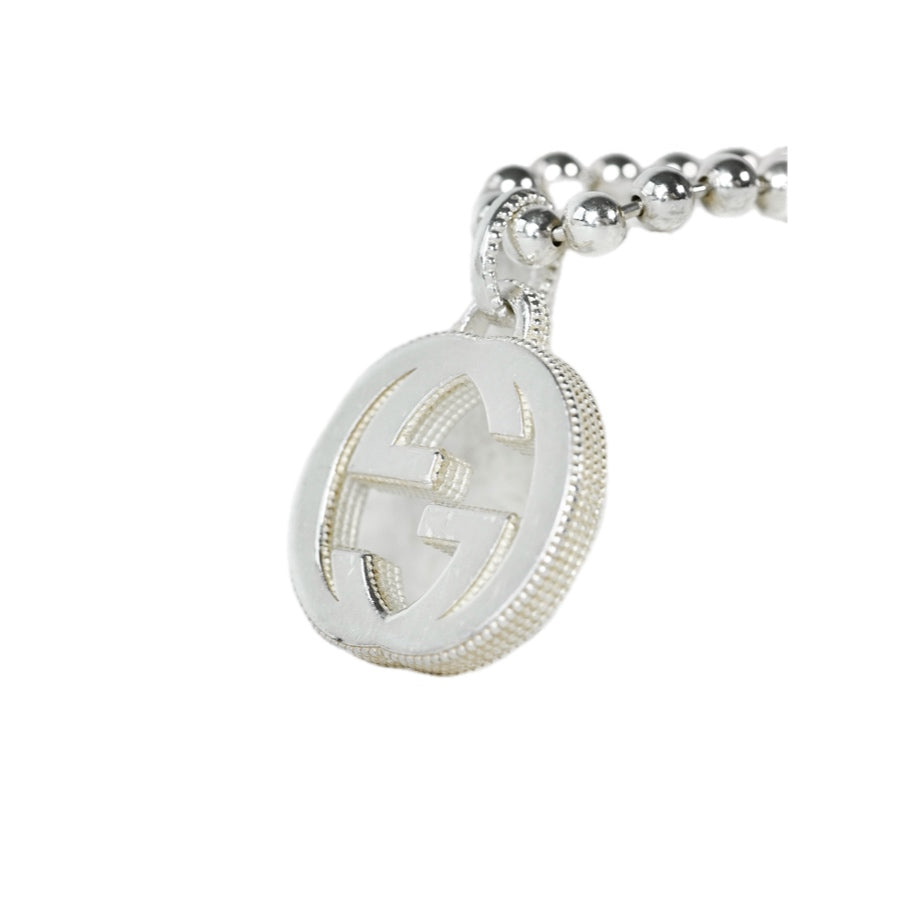 Gucci Interlocking Silver Necklace