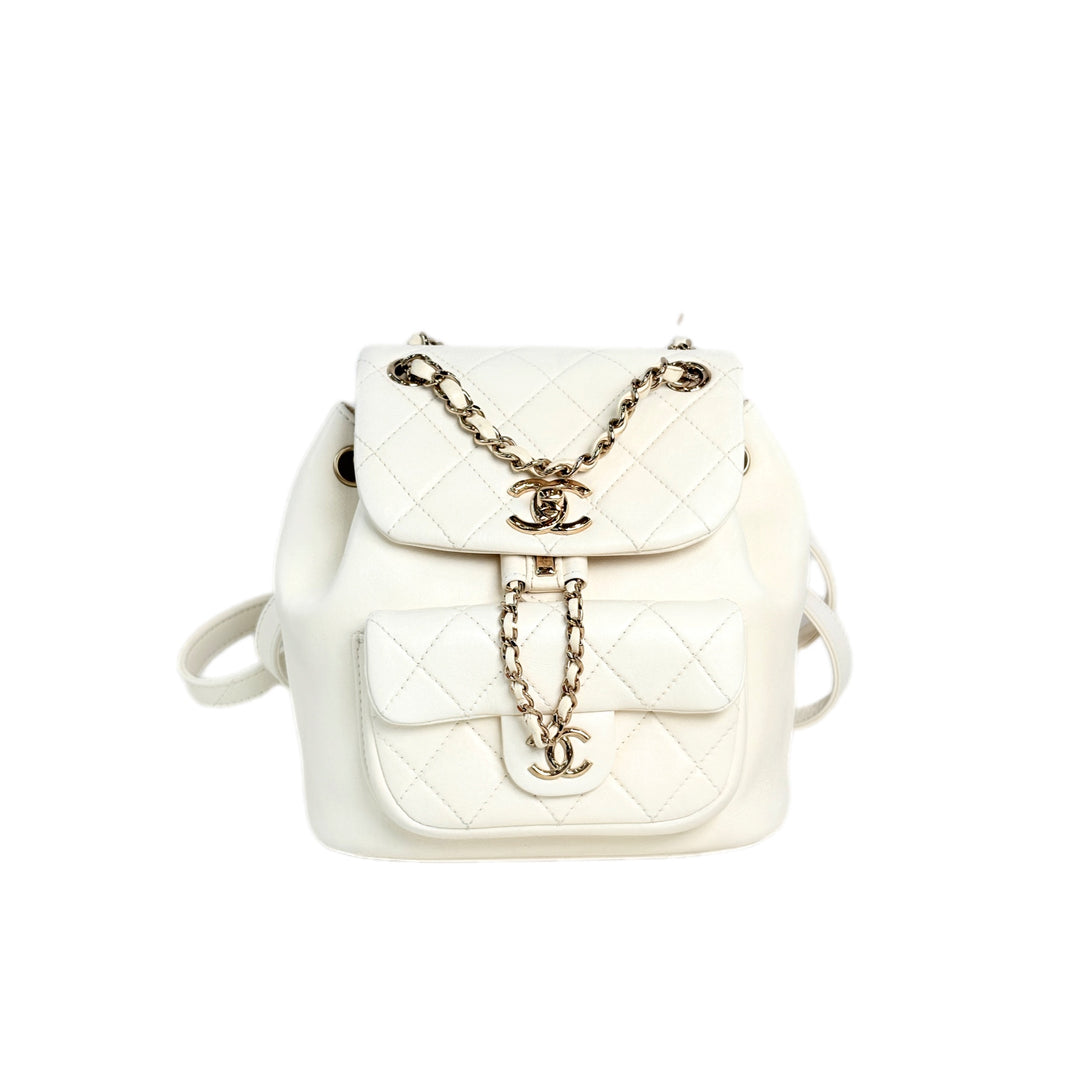 Chanel Backpack Duma Mini White Bag