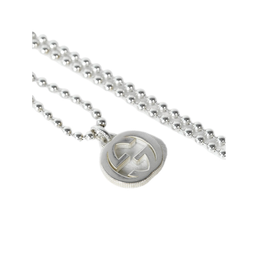 Gucci Interlocking Silver Necklace