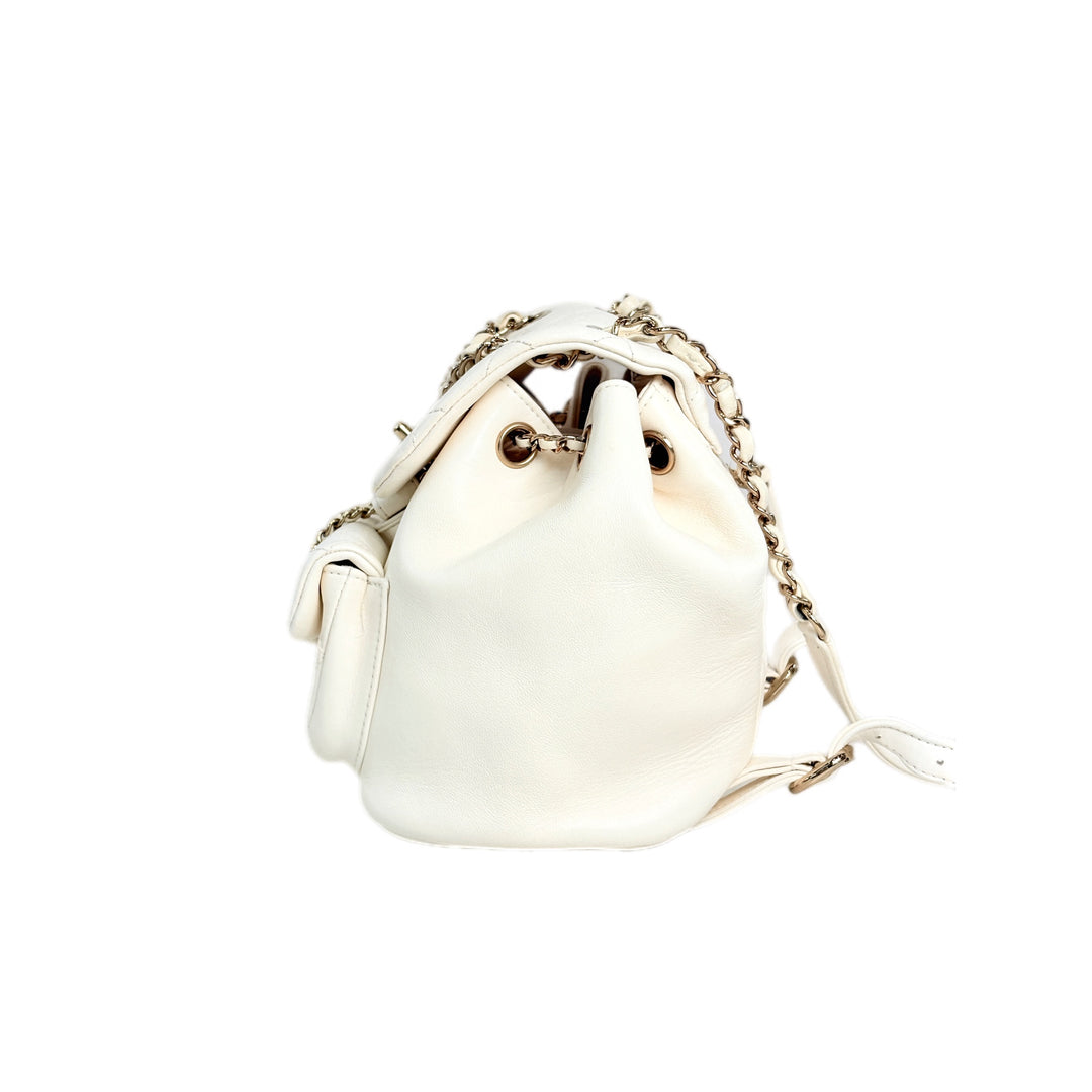Chanel Backpack Duma Mini White Bag