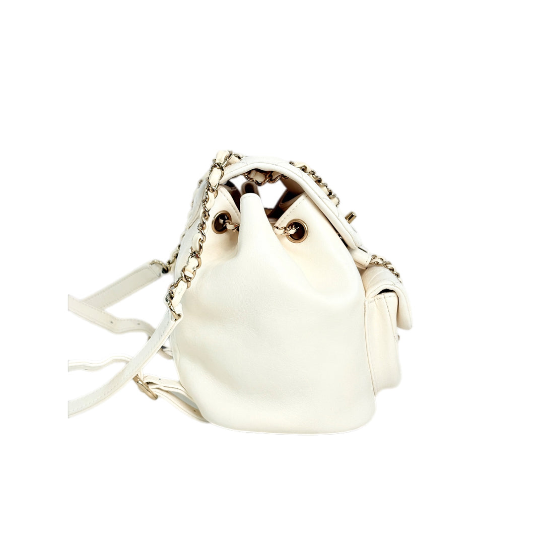 Chanel Backpack Duma Mini White Bag