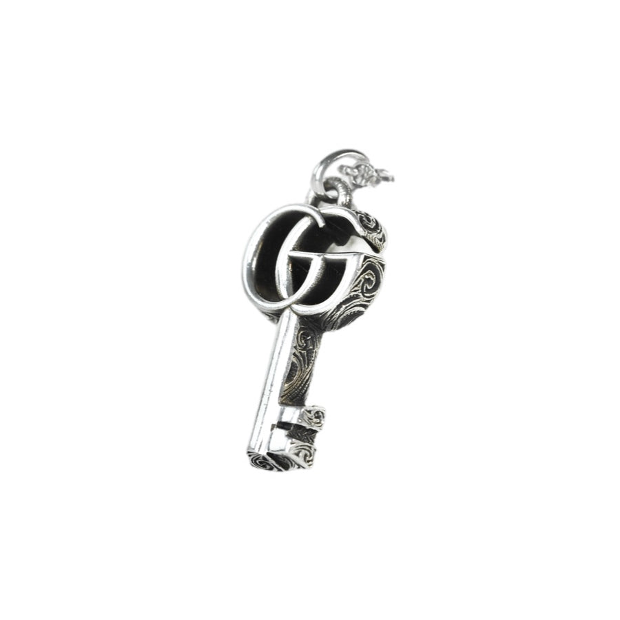 Gucci Double G Key Silver Necklace Jewelry