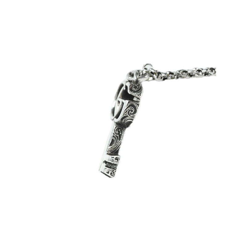 Gucci Double G Key Silver Necklace Jewelry
