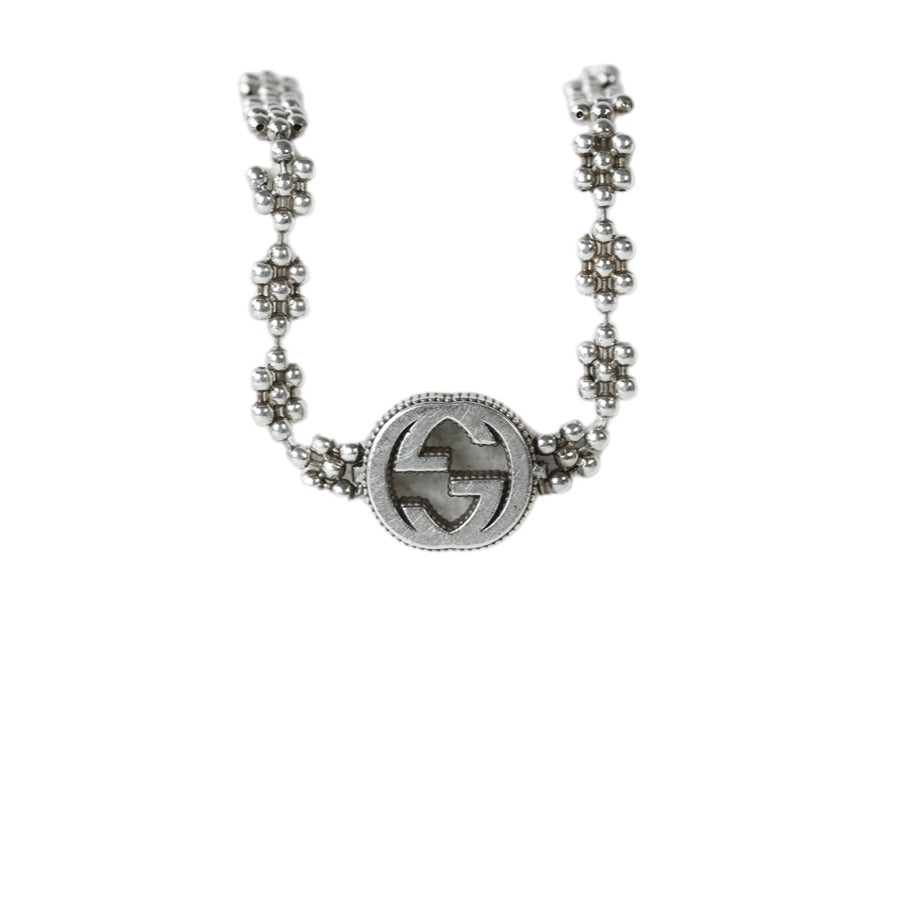 Gucci Interlocking G Silver Bracelet Jewelry