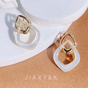 Rhombus Diamond Earrings - Jiaxyk