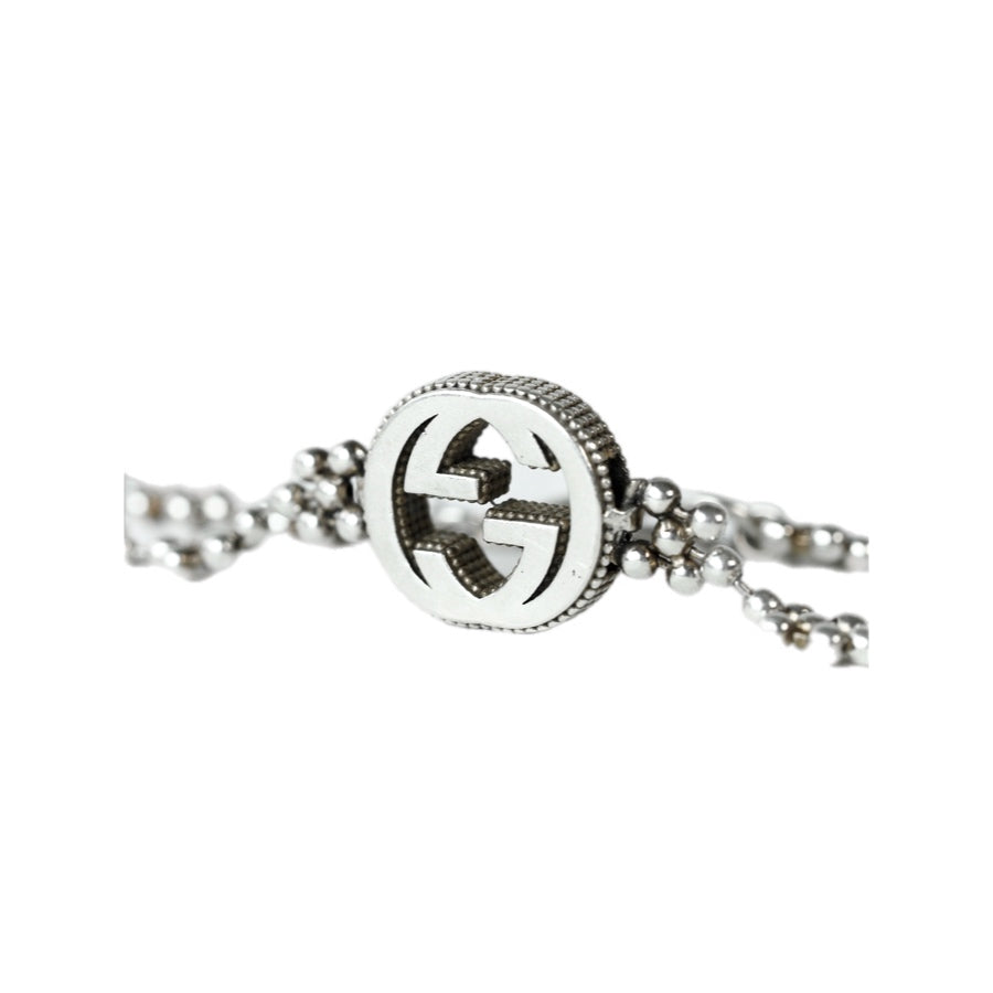 Gucci Interlocking G Silver Bracelet Jewelry