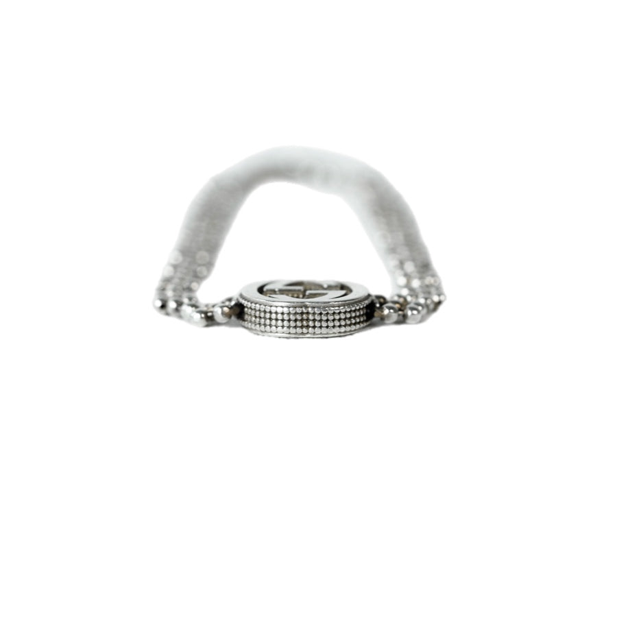 Gucci Interlocking G Silver Bracelet Jewelry
