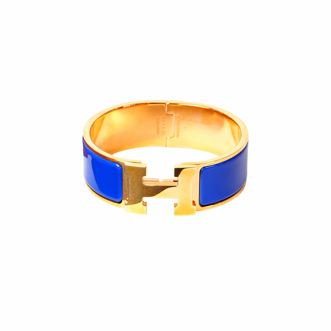 Hermes Accessories H Clic Bracelet Blue