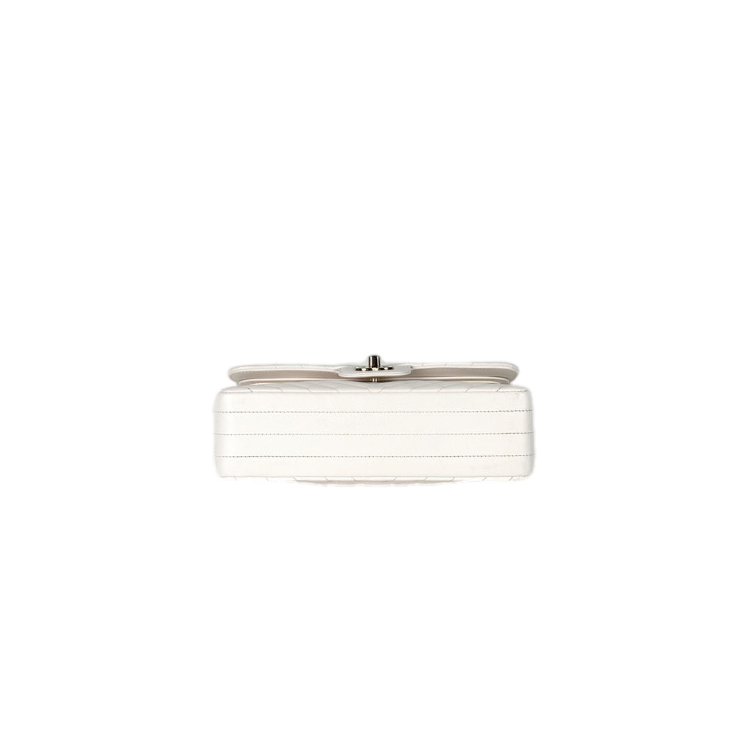 Chanel Classic Flap Small Bag V White