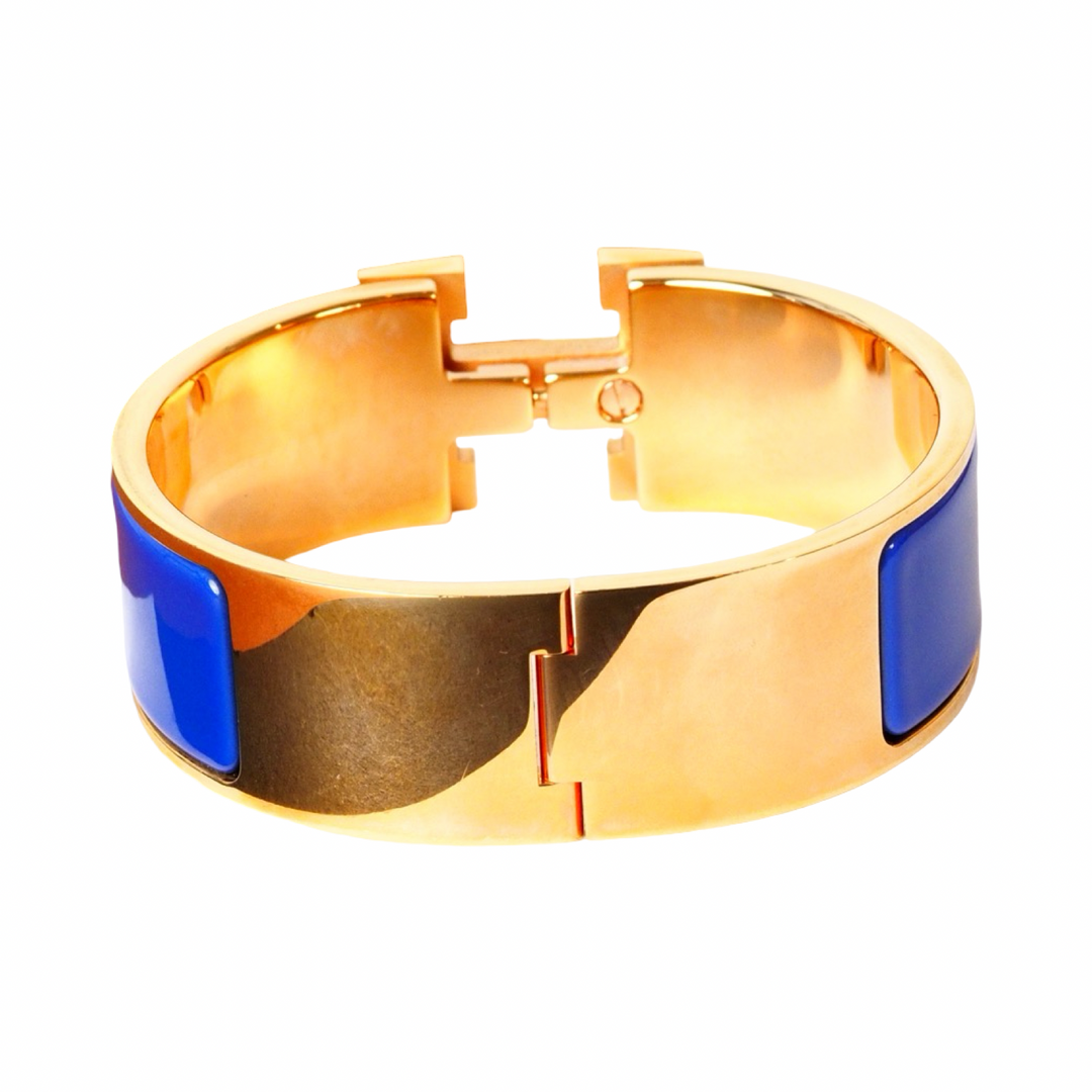 Hermes Accessories H Clic Bracelet Blue