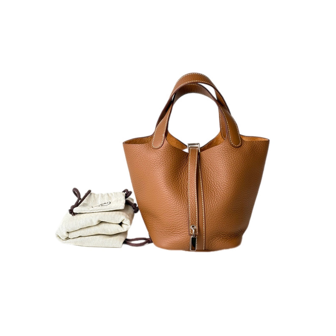 Hermes Picotin 18 Bag Gold Bag