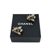 Chanel Crystal Bug Clip-On Earrings