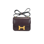 Hermes Constance Bag Mini 0G Rouge Sellier Chever Chamkila - Jiaxyk