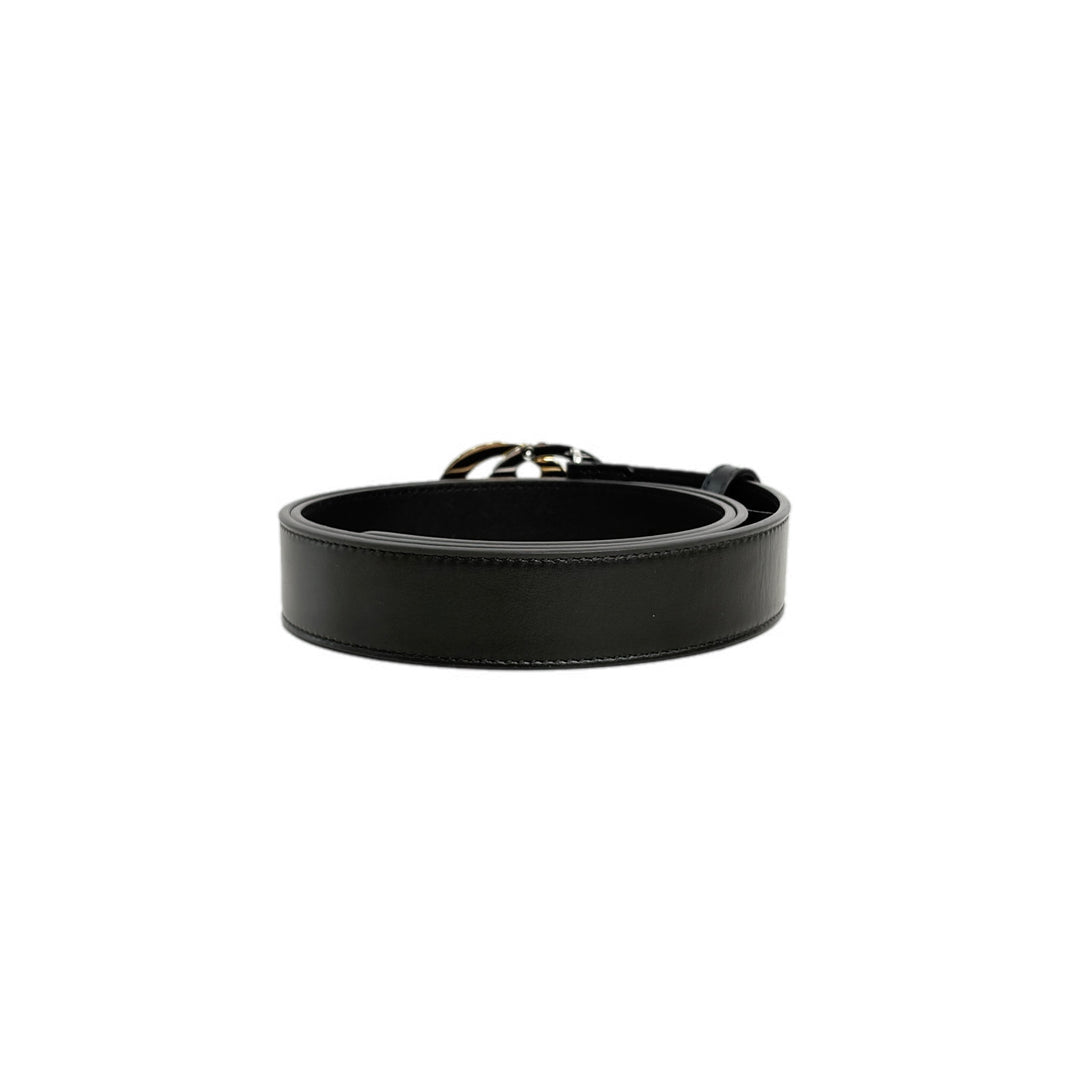 Gucci Two Tone GG Logo Belt 90CM