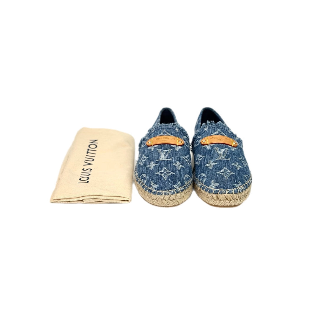 Louis Vuitton Denim Helios Flat Shoes #37