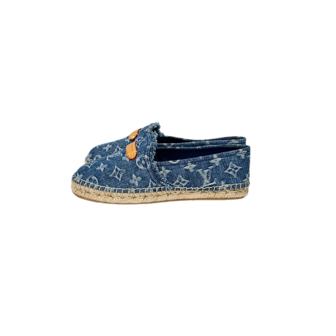 Louis Vuitton Denim Helios Flat Shoes #37