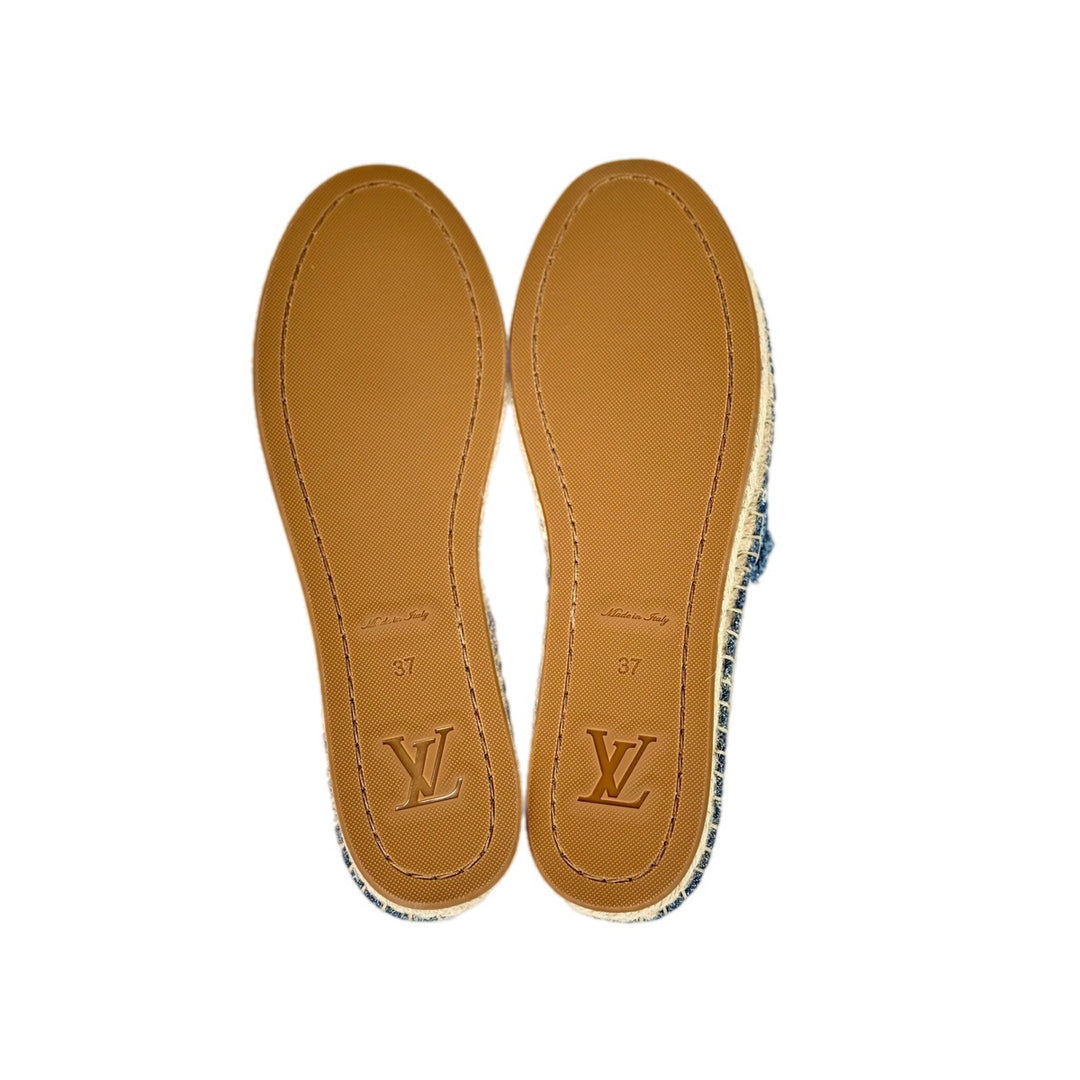 Louis Vuitton Denim Helios Flat Shoes #37