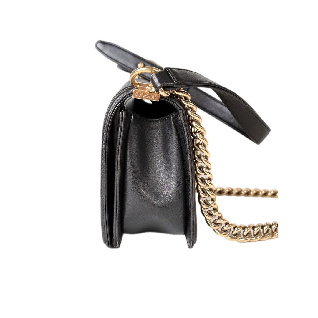 Chanel Leboy Lambskin Medium Black GHW Bag