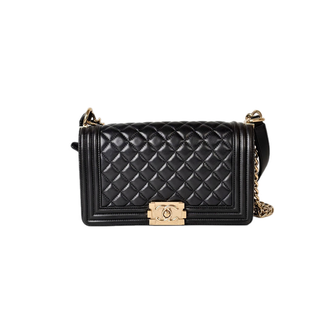 Chanel Leboy Lambskin Medium Black GHW Bag