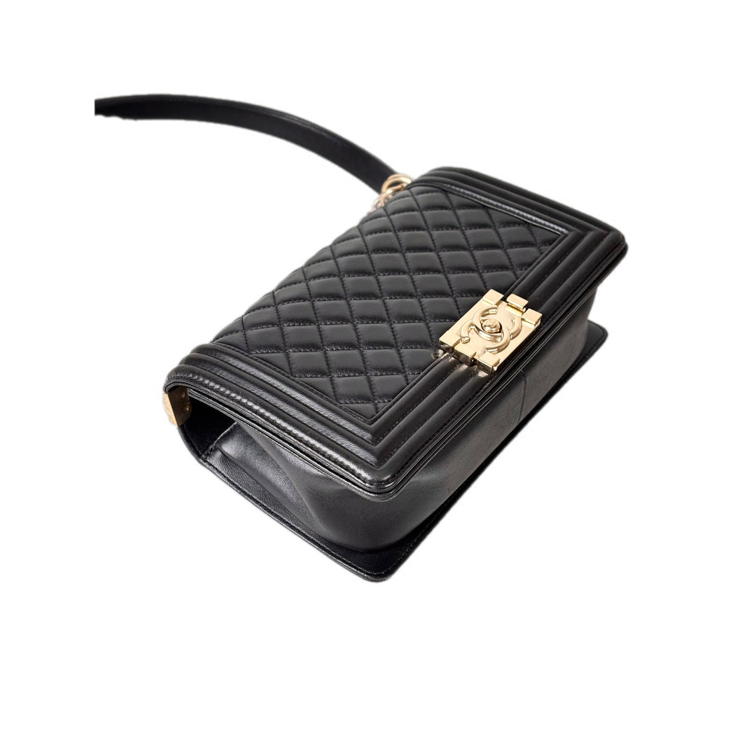 Chanel Leboy Lambskin Medium Black GHW Bag