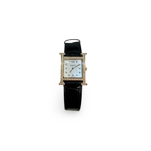 Hermes Heure H Watch, Medium Model, 30 MM with Alligator Strap - Jiaxyk