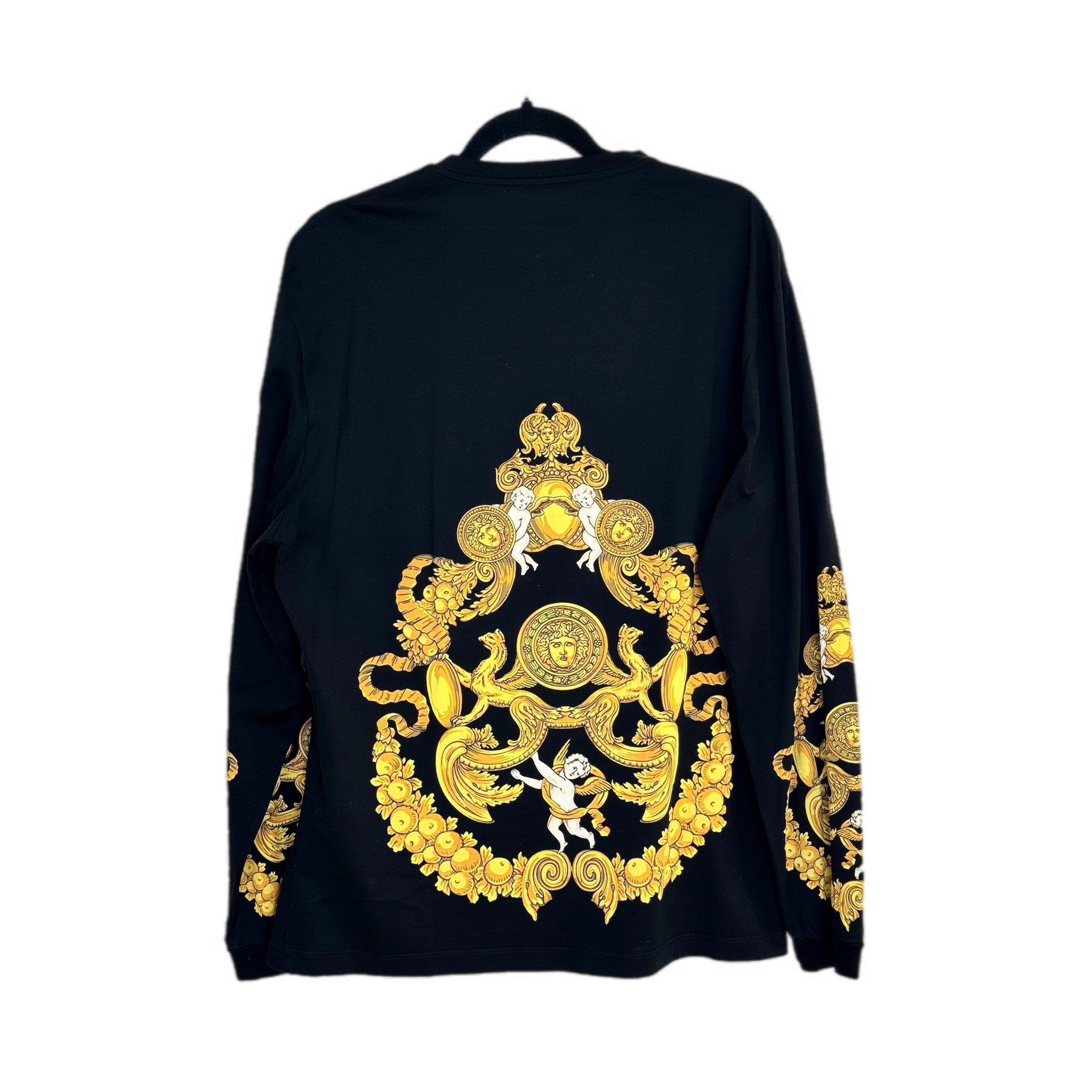 Versace Long Black Top XL