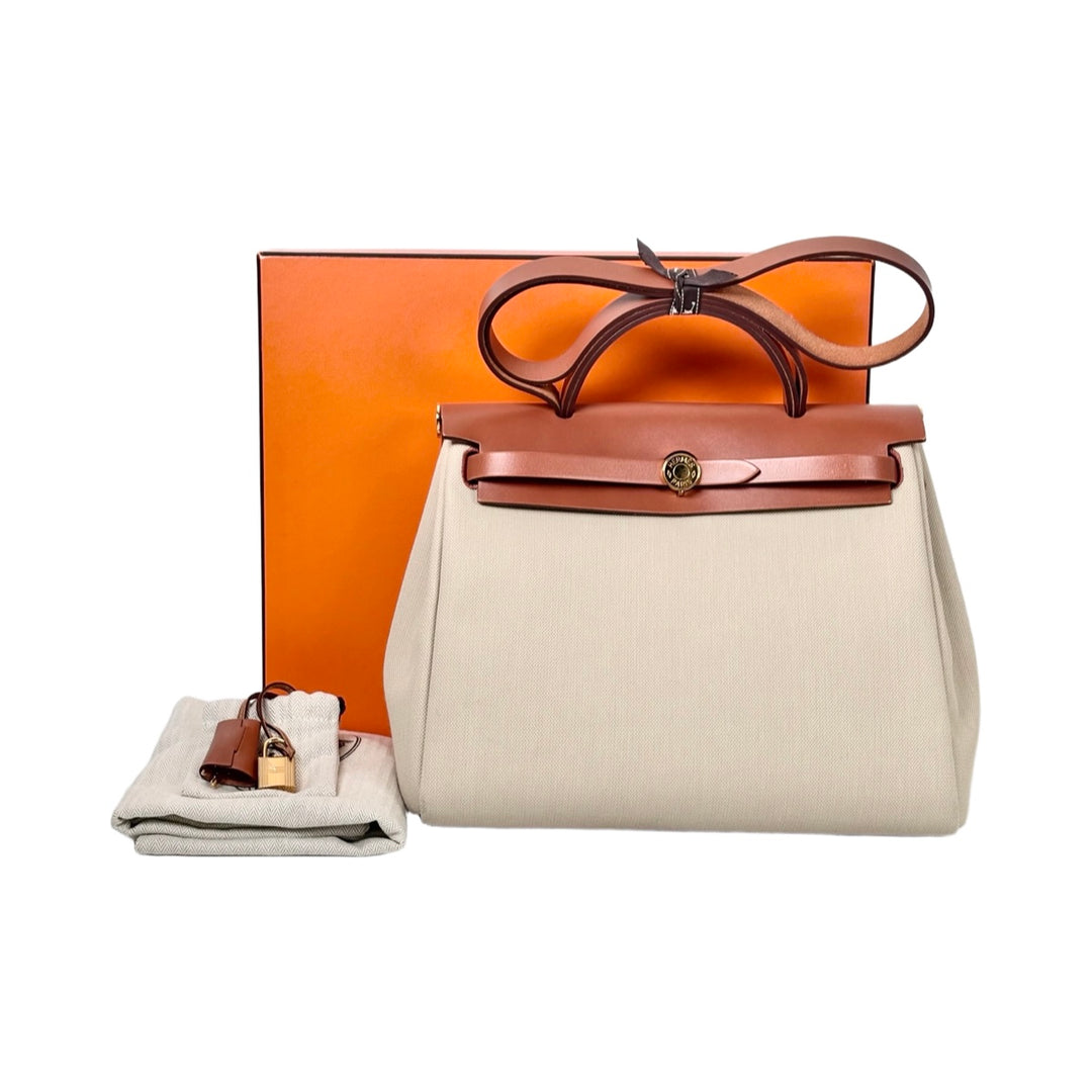 Hermes Herbag Zip 31 Brown