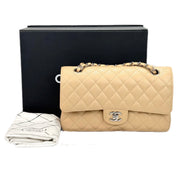 Chanel Classic Flap Medium Beige Caviar