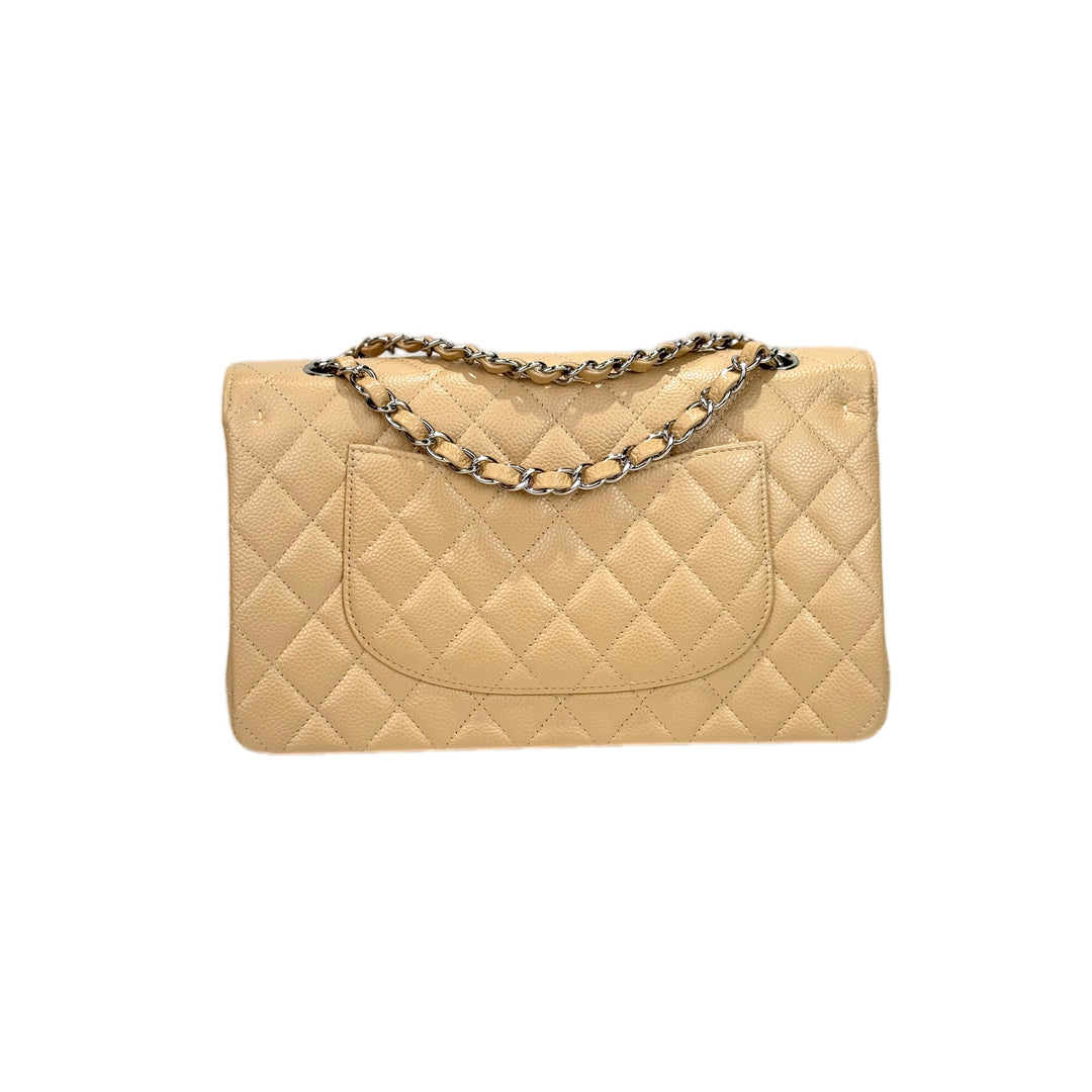 Chanel Classic Flap Medium Beige Caviar - Jiaxyk
