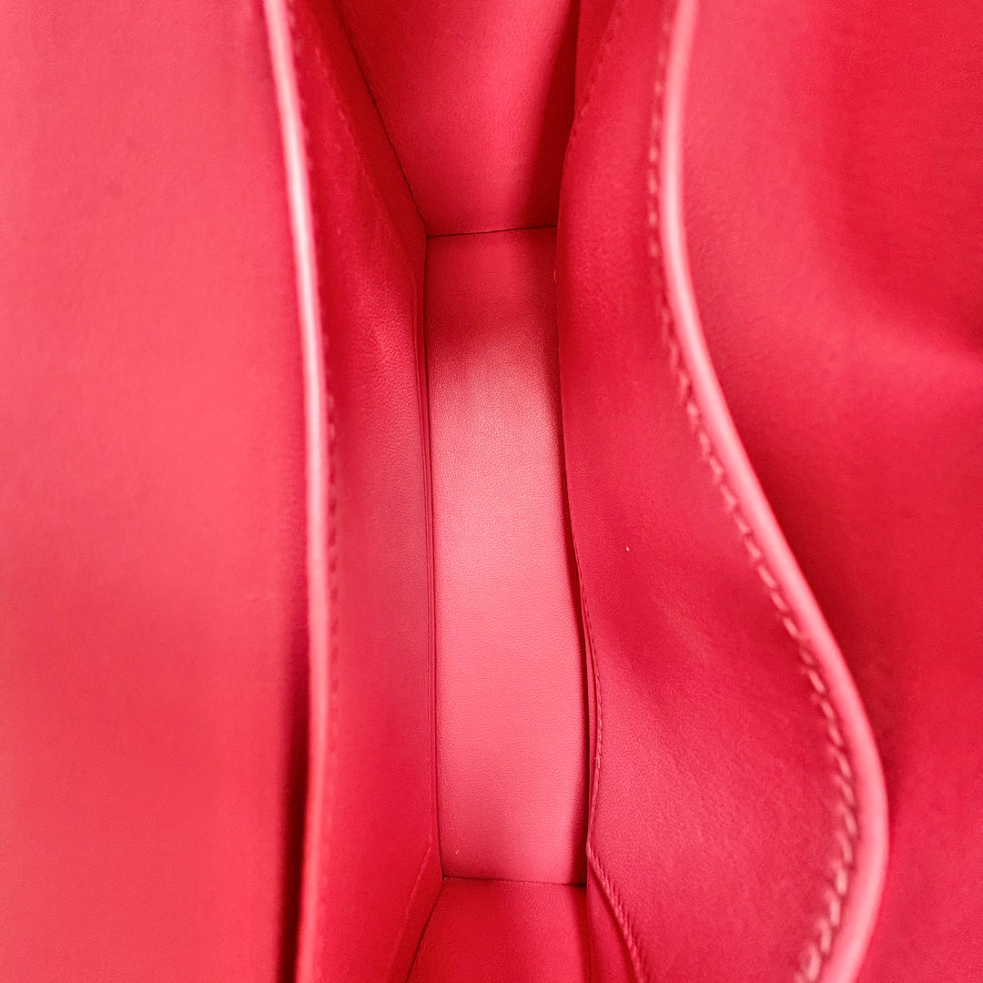Hermes Rose Lipstick Verrou 17cm Bag