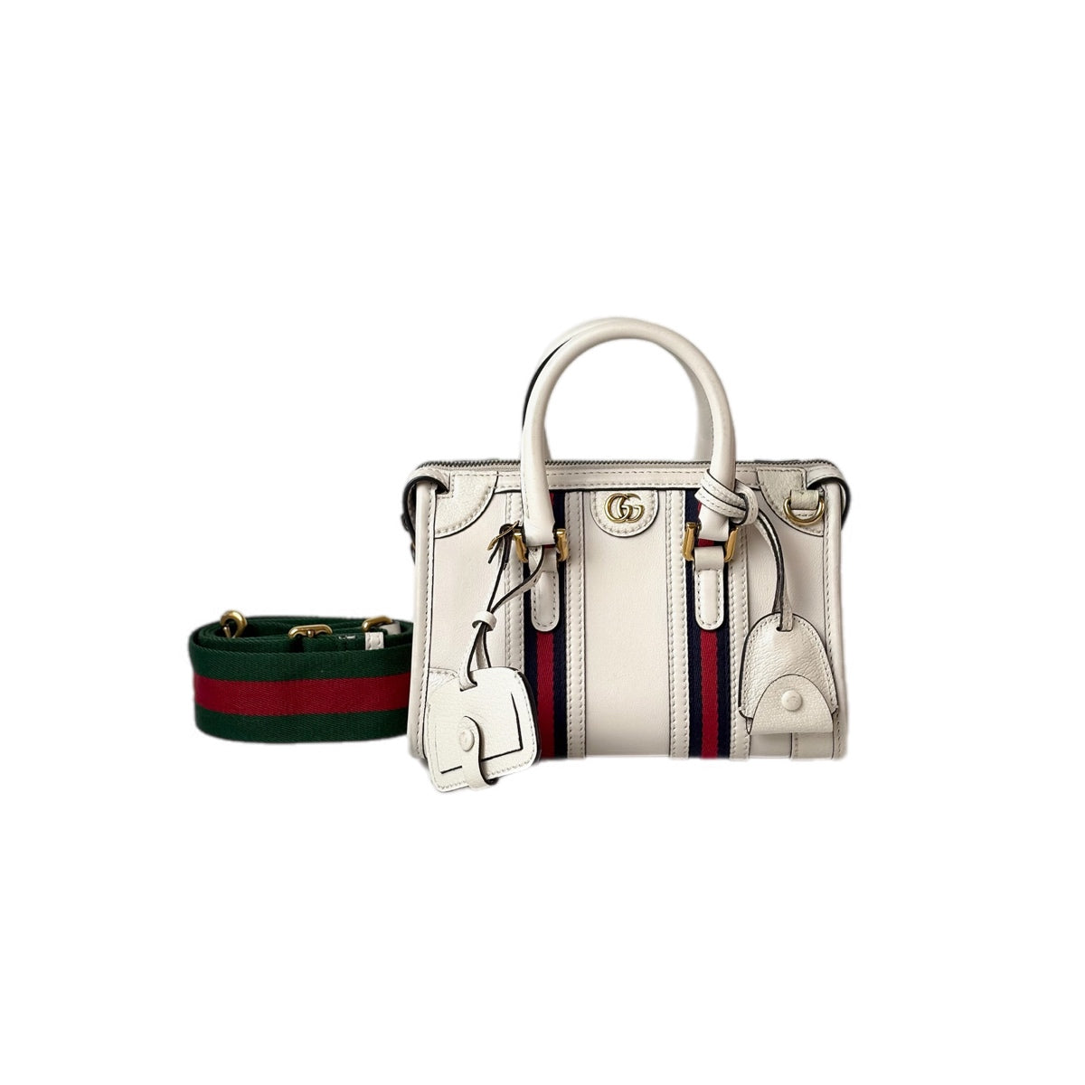 Gucci Ophidia Top Handle Bag With Strap