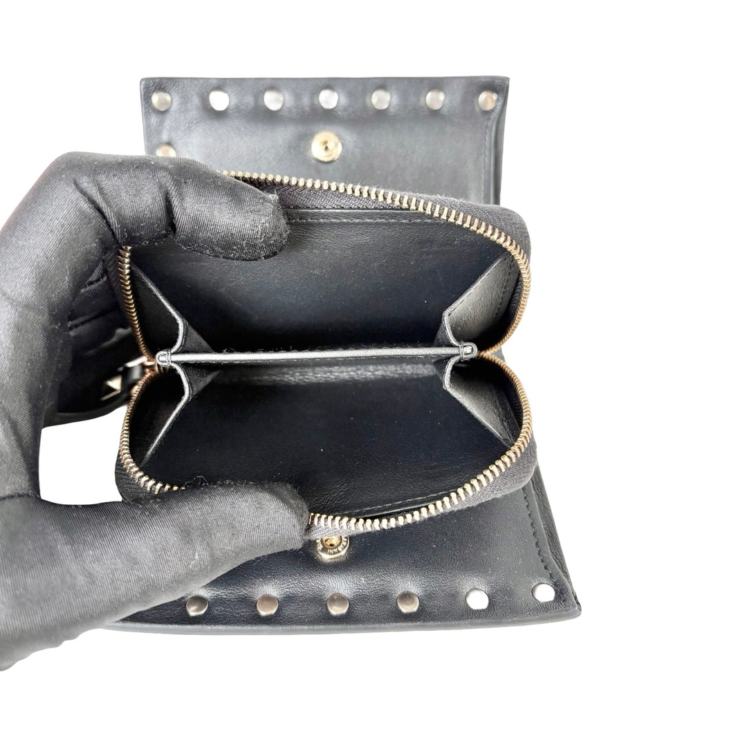Valentino Black Rockstud Wallet