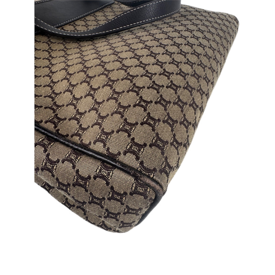 Celine 1970-2000 Macadam Coated Canvas Tote Bag
