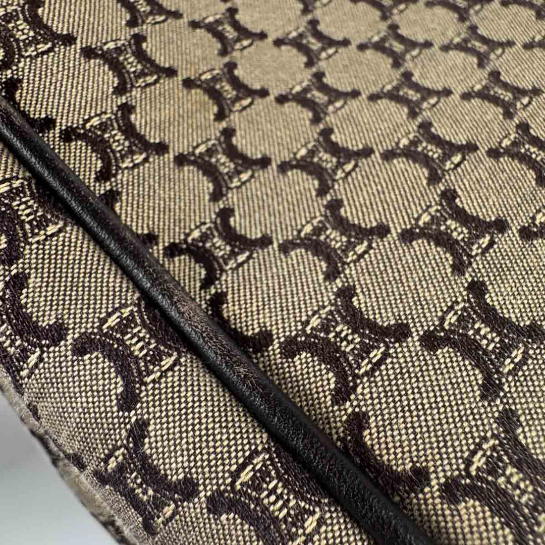 Celine 1970-2000 Macadam Coated Canvas Tote Bag