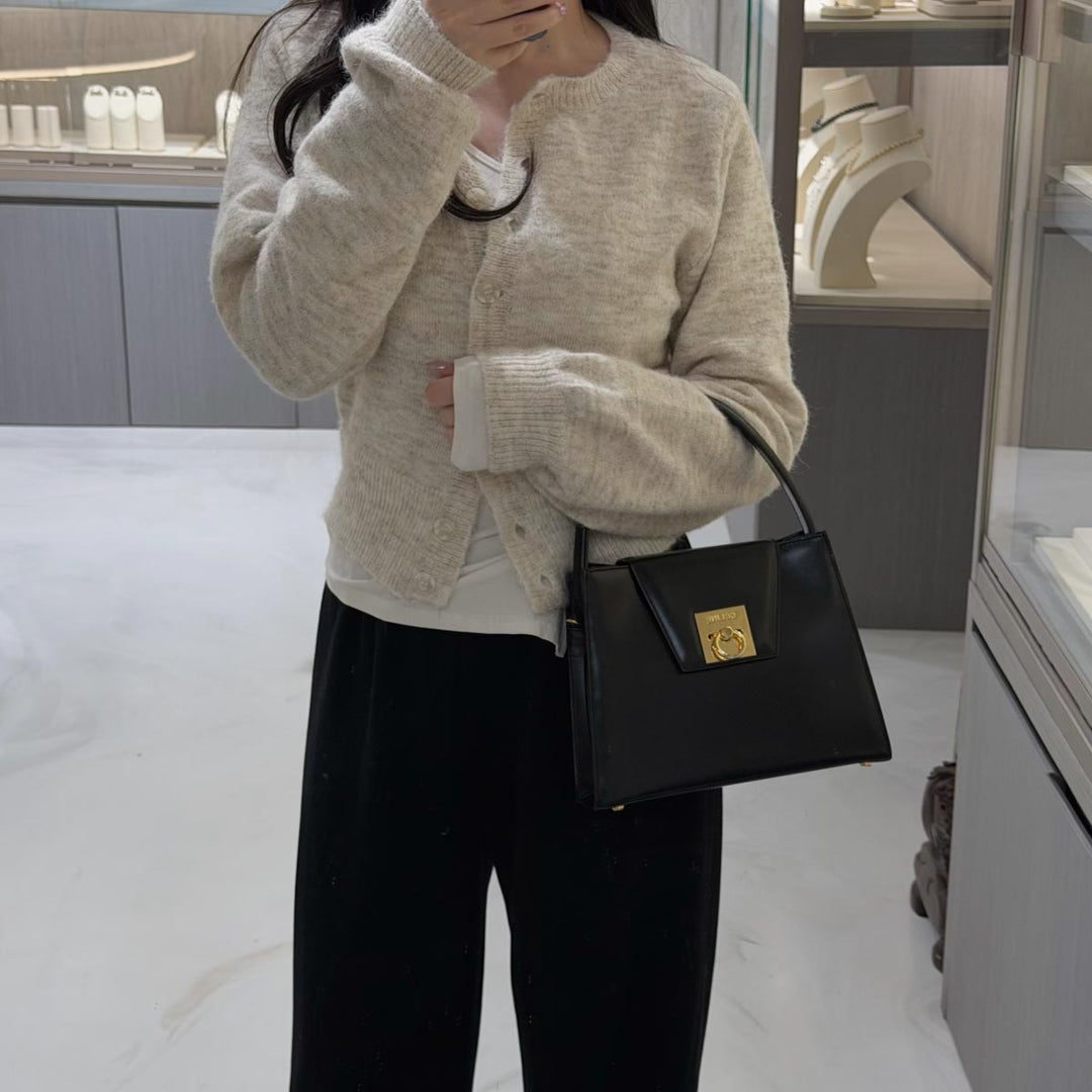Celine Vintage Black Leather Bag