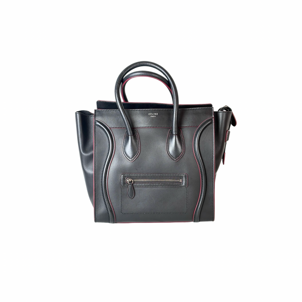 Pre-owned Celine Black Luggage Bag in Calfskin