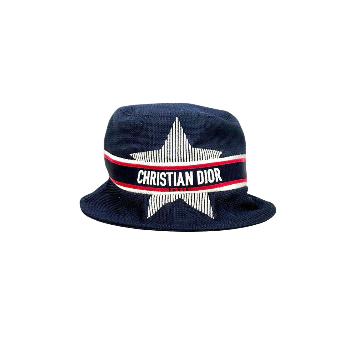 Dior Navy Blue Polyester Bucket Hat #57
