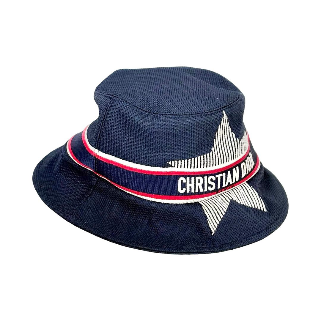 Dior Navy Blue Polyester Bucket Hat #57