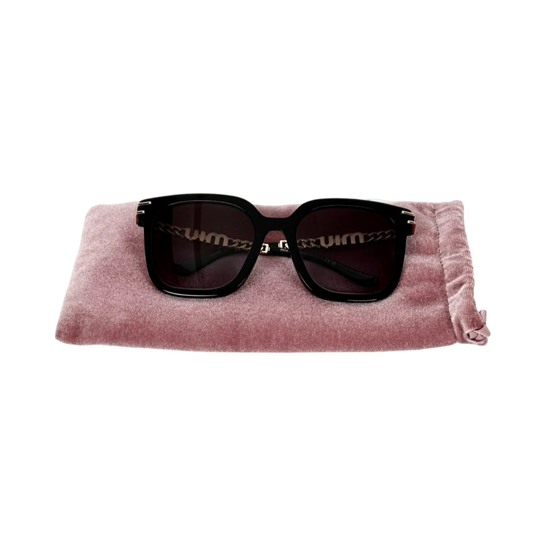 Miumiu Square Black Sunglasses