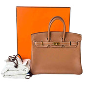 Hermes Birkin 25cm Gold GHW Bag