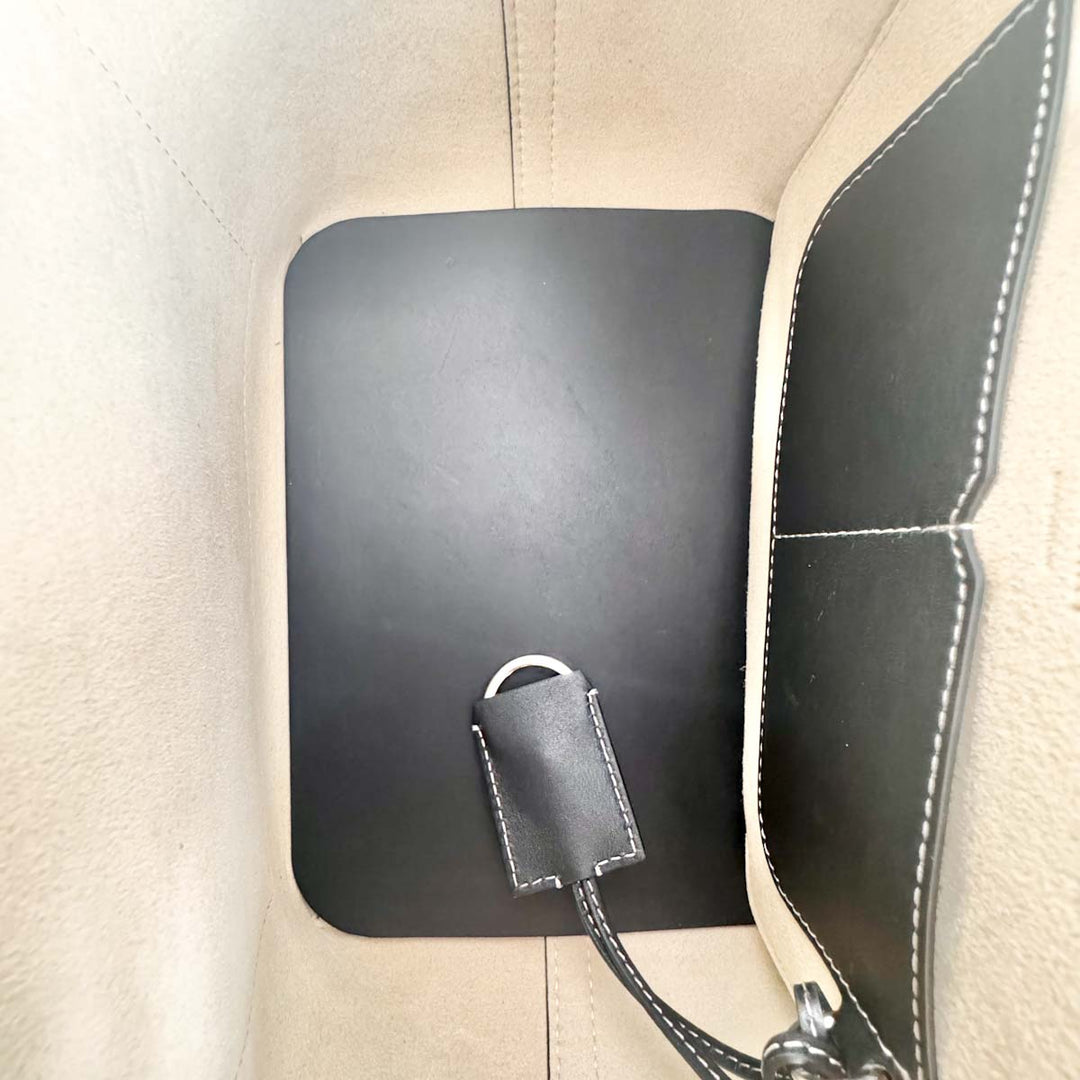 Burberry Soft Calfskin Small Pocket Tote Bag