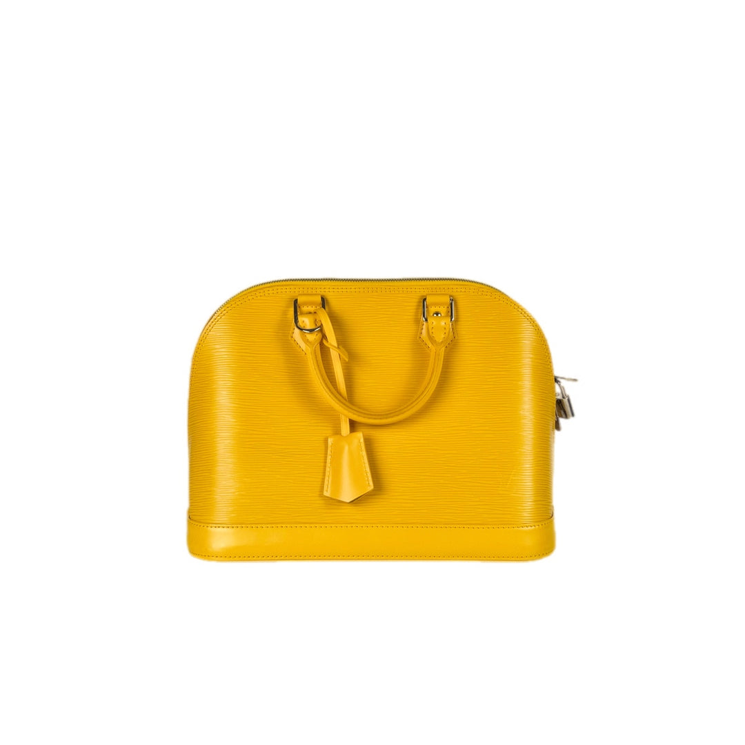 Louis Vuitton Alma Epi Yellow Bag
