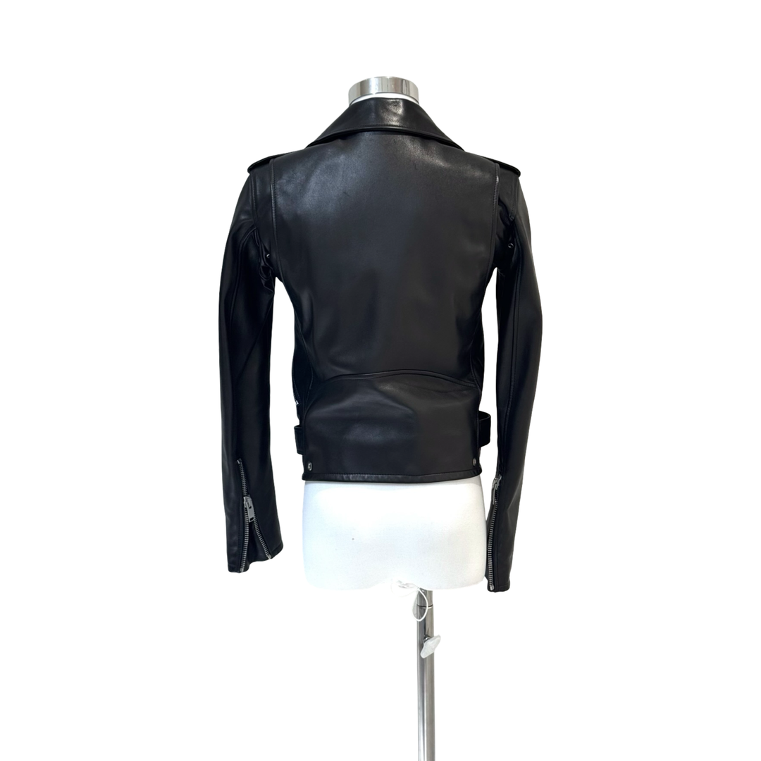 YSL Black Lambskin Biker Jacket #34
