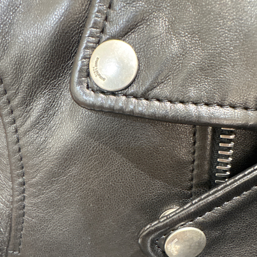 YSL Black Lambskin Biker Jacket #34
