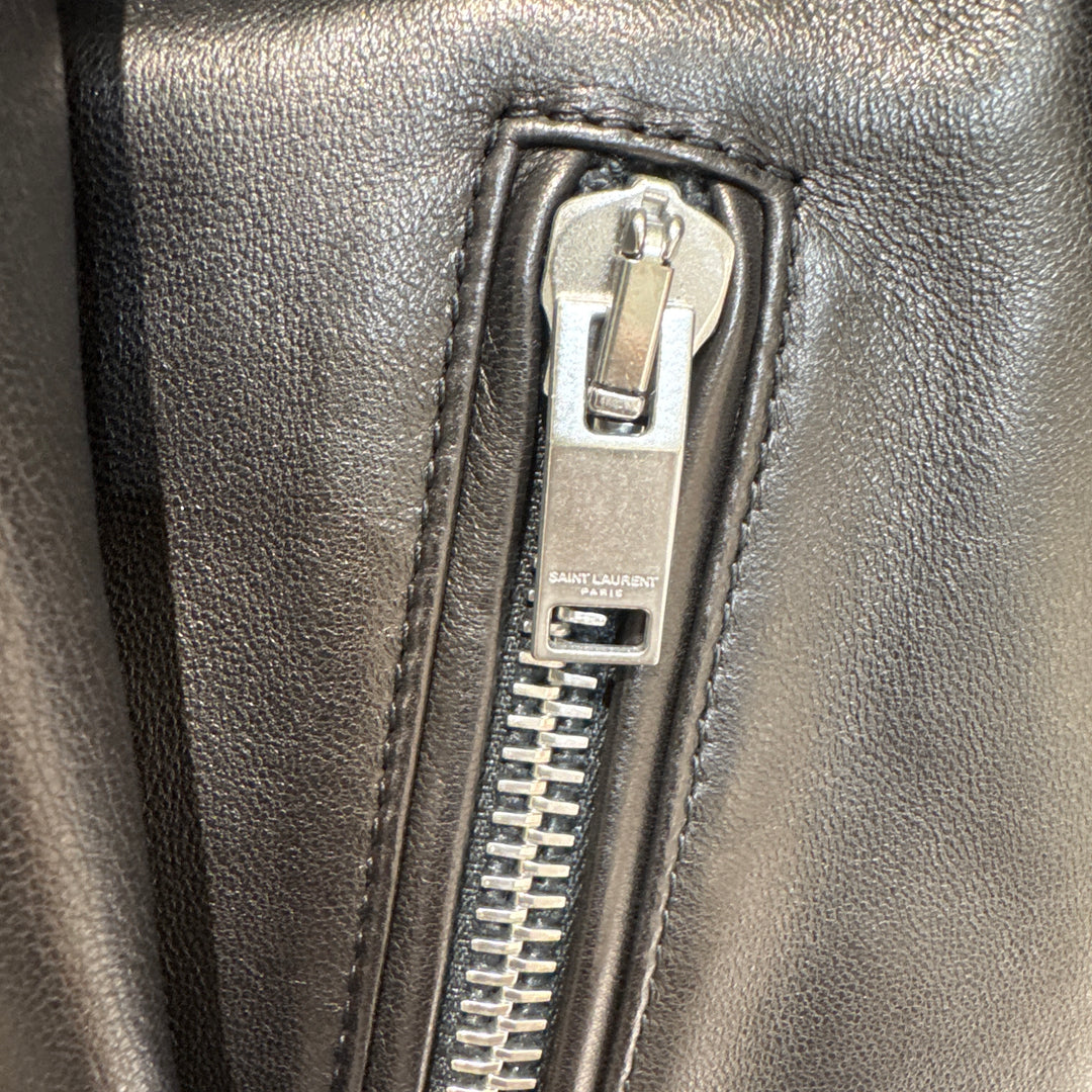 YSL Black Lambskin Biker Jacket #34